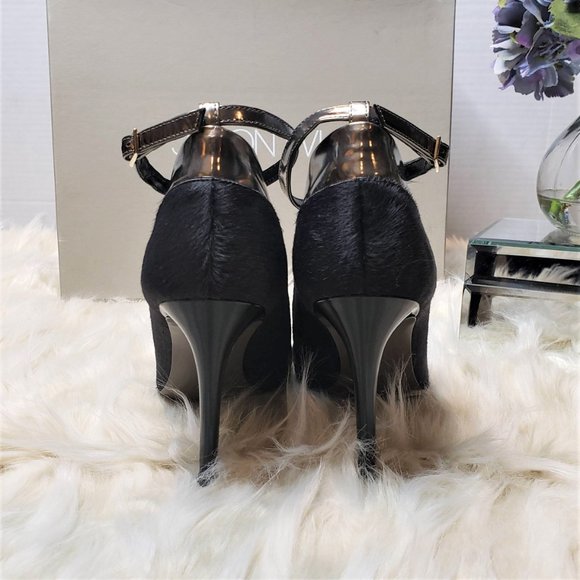 NIB JASON WU Hair-On-Hide Silver Metallic Stiletto, Size 5.5 - Picture 6 of 13